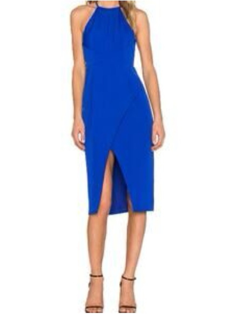 Finders Keepers Cobalt Halter Midi Dress “Guilty Pleasures “